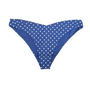 WeWoreWhat Swimsuit Bottom XL Palace Blue Polka Dot Bikini Swim Bottom